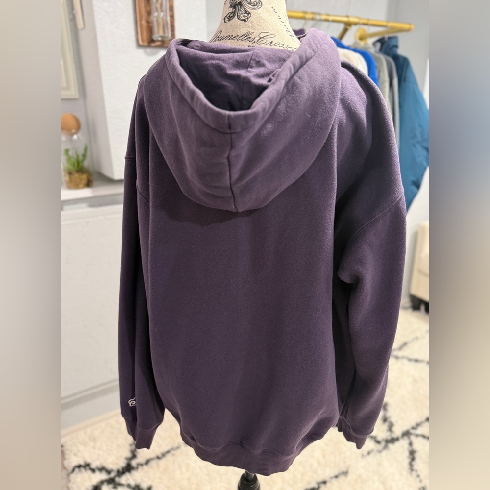 Peloton Purple Zip Up Hoodie XL Women’s Athleisure Sweatshirt - Picture 8 of 9